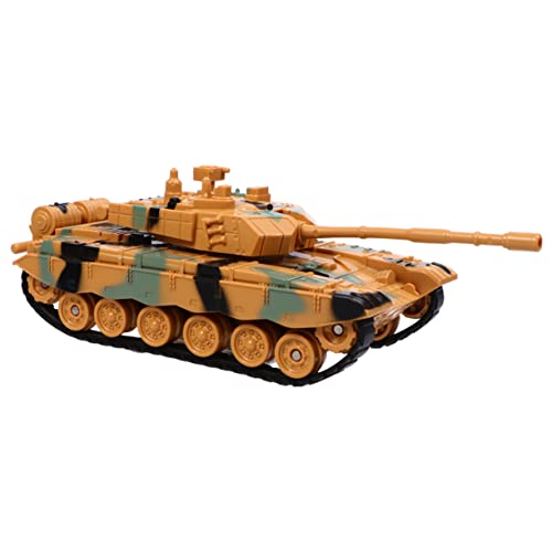 BESPORTBLE Panzerspielzeug Für Junge Mädchen Modell Militärpanzerspielzeug Panzermodell Aus Sicheren Materialien Zum Spielen Sammeln Und Dekorieren Naturgetreues Aussehen in Camouflage Gelb von BESPORTBLE