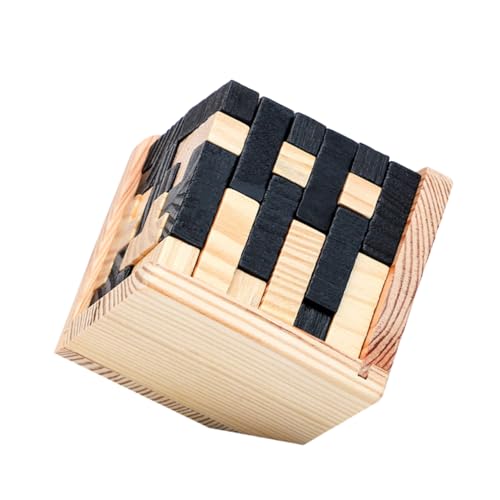 BESPORTBLE Ming Lock aus Bambus Puzzlespiel für Erwachsene Fördert Geschicklichkeit Konzentration und Logisches Denkspiel für Stressabbau und Gehirnentwicklung von BESPORTBLE