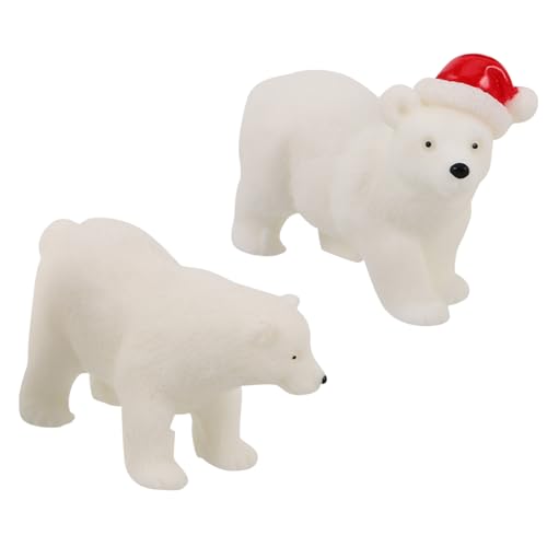 BESPORTBLE Mini Bär Figuren Weihnachtsdeko Bezaubernde Tischornamente Niedliche Familienfiguren Aus Resin Dekoration Für Festlichkeiten Und Anlässe von BESPORTBLE