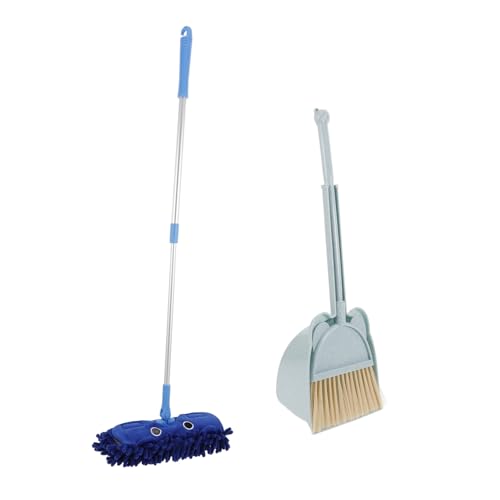 BESPORTBLE Mini Besen und Wischmopp Set für Reinigungs für Kleinkinder für Rollenspiele im Kindergarten Robuste Verarbeitung Blau und Hellblau Fördert Sauberkeit und Spaß Beim BESPORTBLE Mini Besen und Wischmopp Set für Reinigungs für Kleinkinder für Rollenspiele im Kindergarten Robuste Verarbeitung Blau und Hellblau Fördert Sauberkeit und Spaß Beim von BESPORTBLE