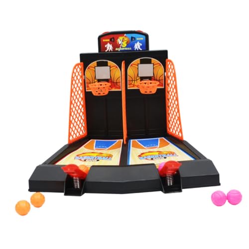 BESPORTBLE Mini Doppel Spieler Tisch Basketballspielzeug Interaktives Finger Basketball Spiel mit Umweltfreundlichem Fördert Hand Auge Koordination und Kreativität Geeignet für Familienspaß von BESPORTBLE