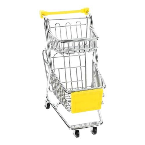 BESPORTBLE Mini Einkaufswagen für Trolley Rollenspielzeug für Junge Mädchen für Kaufladen und Kreative Spiele Gelb Lagig für und Dekoration BESPORTBLE Mini Einkaufswagen für Trolley Rollenspielzeug für Junge Mädchen für Kaufladen und Kreative Spiele Gelb Lagig für und Dekoration von BESPORTBLE
