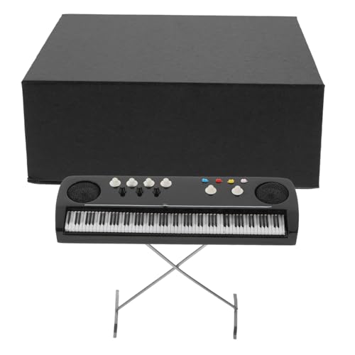 BESPORTBLE Mini Elektronische Orgel Für Puppenhaus Dekorative Kleine Verzierung Musikinstrument Für Puppenhaus Im Schwarzen Zufälliger Stil von BESPORTBLE