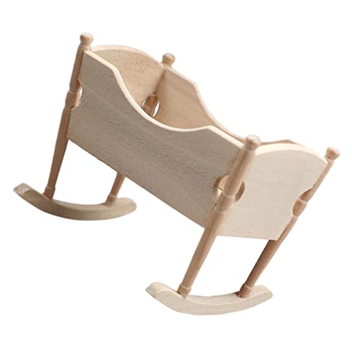 BESPORTBLE Mini Holzschaukelbett Für Puppenhaus Kleines Hausdekor Niedliches Wohnaccessoire Für Entwürfe Und Puppenstuben Als Miniaturmöbel Für Kreative BESPORTBLE Mini Holzschaukelbett Für Puppenhaus Kleines Hausdekor Niedliches Wohnaccessoire Für Entwürfe Und Puppenstuben Als Miniaturmöbel Für Kreative von BESPORTBLE