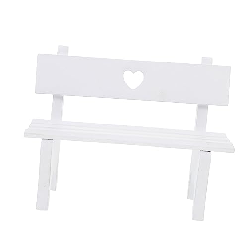 BESPORTBLE Mini Holzstuhl für Puppenhaus Pädagogisches Deko Möbel für Miniaturszenen Design Glatte Oberfläche Sicher für Dekoration von BESPORTBLE