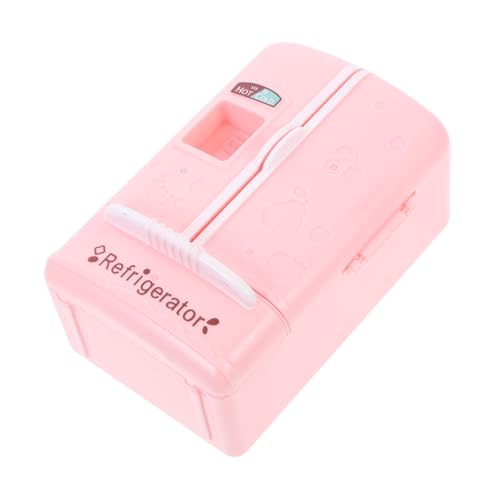 BESPORTBLE Mini Kühlschrank Realistisches Puppenmöbel mit Lebensmitteln Kühlspielzeug für Puppenhaus und Kreative Spielwelten Jahren von BESPORTBLE