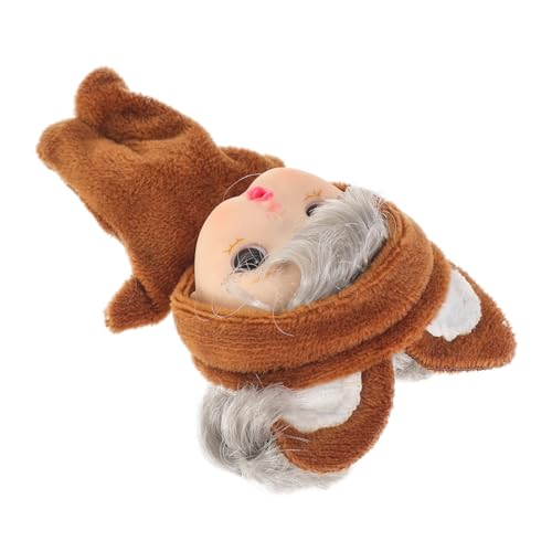 BESPORTBLE Mini Mädchenpuppe Wechselkleidung Realistische Plastikspielzeuge Für Süße Kindermädchenpuppe Im Cartoon Stil Für Kinderzimmer Braune Haare von BESPORTBLE