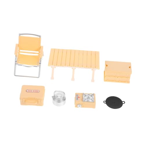 BESPORTBLE Mini Möbelmodelle Herd Playset Camping -Spielset Kinderklappstuhl Outdoor-Spielsets Klappstuhl Kleinkind Mini-Küchenmodellspielzeug Puppenhaus-Miniatur-Geschirr Plastik Gelb BESPORTBLE Mini Möbelmodelle Herd Playset Camping -Spielset Kinderklappstuhl Outdoor-Spielsets Klappstuhl Kleinkind Mini-Küchenmodellspielzeug Puppenhaus-Miniatur-Geschirr Plastik Gelb von BESPORTBLE