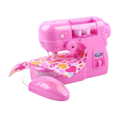BESPORTBLE Mini Nähmaschine für Junge Mädchen Realistisches Nähspielzeug mit Licht Fördert Feinmotorik und Kreativität Leicht und Kompakt für Kleine Hände Lernspiel für Zuhause und von BESPORTBLE