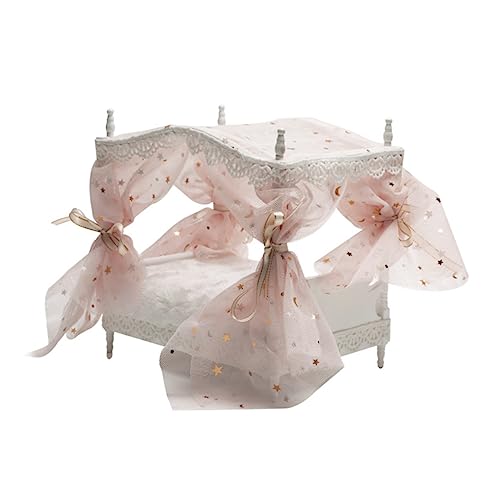 BESPORTBLE Mini Puppenhaus Bettmodell Schlafzimmer Möbel Für DIY Dekoration Zubehör Für Kleine Häuser BESPORTBLE Mini Puppenhaus Bettmodell Schlafzimmer Möbel Für DIY Dekoration Zubehör Für Kleine Häuser von BESPORTBLE
