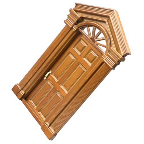 BESPORTBLE Mini-Puppenhaustür bastelzeug puppenhauszubehör geburtstagsmitgebsl Dollhouse Accessories Geburtstagsgeschenk Miniaturtür Minitür Tür Türmodell Holztüren zum Selbermachen von BESPORTBLE