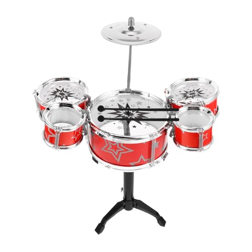BESPORTBLE Mini Schlagzeug Set mit Becken und Trommelstöcken Realistisches Jazz Drum Kit aus Sicherem Teiliges Rhythmus für Kleinkinder für Musikalische Früherziehung und Party BESPORTBLE Mini Schlagzeug Set mit Becken und Trommelstöcken Realistisches Jazz Drum Kit aus Sicherem Teiliges Rhythmus für Kleinkinder für Musikalische Früherziehung und Party von BESPORTBLE