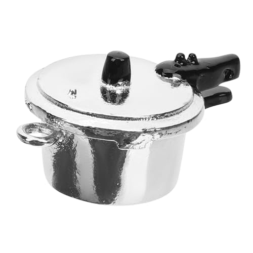 BESPORTBLE Mini Schnellkochtopf Modell für Mini Häuser Realistisches Küchenzubehör für Mikrolandschaften Hochwertige Details und Lebensechte Darstellung für Kreatives von BESPORTBLE