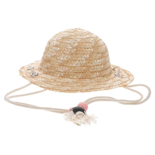 BESPORTBLE Mini Strohhut Zubehör Für Puppen Strohhut Für Haustiere Und Puppen Strand Und Dress Up Anlässe von BESPORTBLE