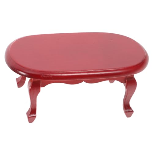 BESPORTBLE Mini Teetisch Modell Dolly House Couchtisch Für Puppenhausmöbel Ovales Design Holzmaterial Für Miniaturszenen Und Heimdekoration BESPORTBLE Mini Teetisch Modell Dolly House Couchtisch Für Puppenhausmöbel Ovales Design Holzmaterial Für Miniaturszenen Und Heimdekoration von BESPORTBLE