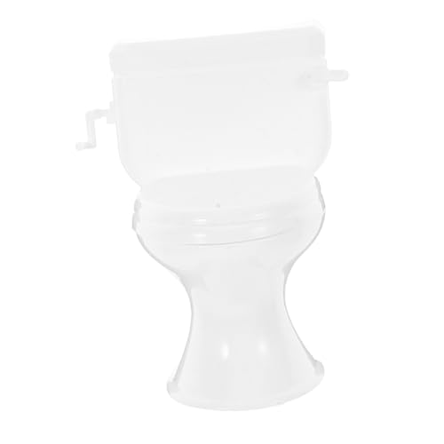 BESPORTBLE Mini Toilette Für Puppenhäuser Realistisches Badezimmermöbel Im Miniaturformat Perfektes Zubehör Für Kreatives Und Dekorieren Weißes Toilettenmodell von BESPORTBLE