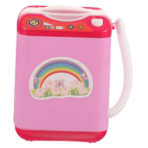 BESPORTBLE Mini Waschmaschine Für Elektronische Puppenhaus Waschmaschine Und Regenbogen Haushaltsgerät Für Rollenspiele Batteriefrei von BESPORTBLE