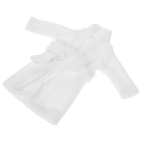 BESPORTBLE Miniatur Bademantel für Puppen Weißer Weihnachts Bademantel Festliches Puppenzubehör für Puppen Elegantes Outfit Perfektes für Puppensammler BESPORTBLE Miniatur Bademantel für Puppen Weißer Weihnachts Bademantel Festliches Puppenzubehör für Puppen Elegantes Outfit Perfektes für Puppensammler von BESPORTBLE