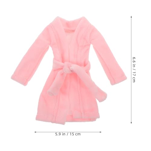 BESPORTBLE Miniatur Bademantel für Puppen aus Langlebigem Passend für Verschiedene Puppengrößen Detailreich Verarbeitet Pflegeleicht Zubehör für Puppenkleidung und Puppenzubehör von BESPORTBLE