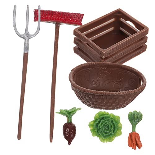 BESPORTBLE Miniatur Bauernhof Realistische Mini Gartenhacke und Schaufel Puppenhaus Zubehör Farbige Mini Werkzeuge für Detailreiche Landschaftsdekoration BESPORTBLE Miniatur Bauernhof Realistische Mini Gartenhacke und Schaufel Puppenhaus Zubehör Farbige Mini Werkzeuge für Detailreiche Landschaftsdekoration von BESPORTBLE