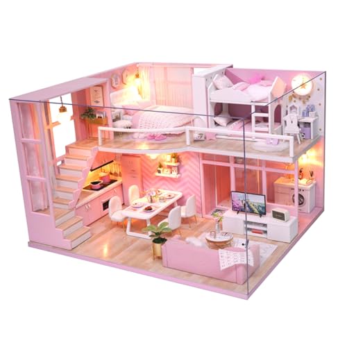 BESPORTBLE Miniatur DIY Haus Bausatz aus Holz Kreatives Bastelset für Erwachsene Sicheres Elegantes Miniaturhaus zum Selberbauen für Familie und Freunde Dekoratives Wohnaccessoire BESPORTBLE Miniatur DIY Haus Bausatz aus Holz Kreatives Bastelset für Erwachsene Sicheres Elegantes Miniaturhaus zum Selberbauen für Familie und Freunde Dekoratives Wohnaccessoire von BESPORTBLE