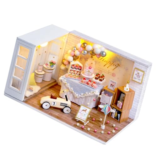 BESPORTBLE Miniatur DIY Holzmodell Haus Bausatz Handgefertigtes Puppenhaus Modell Holz Puzzle für Erwachsene Fördert Feinmotorik und Familienzeit BESPORTBLE Miniatur DIY Holzmodell Haus Bausatz Handgefertigtes Puppenhaus Modell Holz Puzzle für Erwachsene Fördert Feinmotorik und Familienzeit von BESPORTBLE