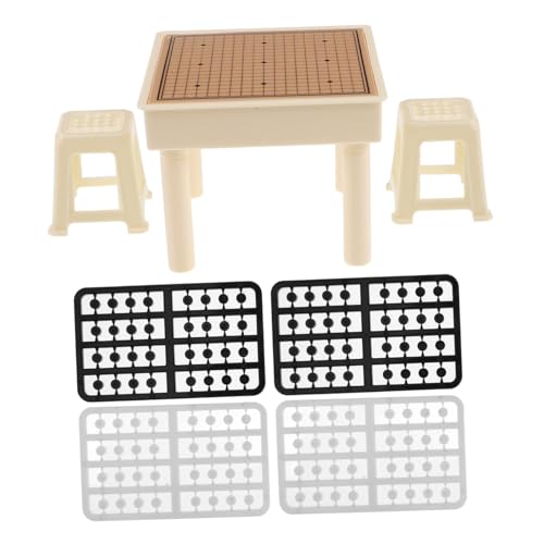 BESPORTBLE Miniatur Dollhouse Schachtisch mit DIY Möbeln Faltbare Kleine Hocker Familienfreundliches Brettspiel für Erwachsene Intellektuelle und Künstlerische Wohnraumdekoration BESPORTBLE Miniatur Dollhouse Schachtisch mit DIY Möbeln Faltbare Kleine Hocker Familienfreundliches Brettspiel für Erwachsene Intellektuelle und Künstlerische Wohnraumdekoration von BESPORTBLE
