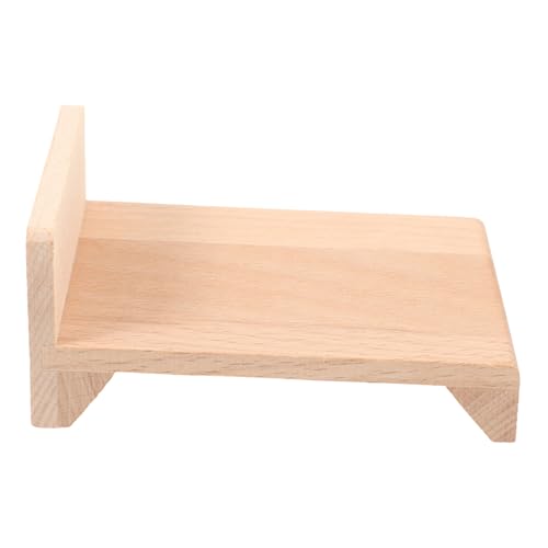 BESPORTBLE Miniatur Doppelbett Puppenhaus Möbel Detailreiches Mini Schlafzimmer Ornament Miniaturbett für Basteln und Geeignet als für Mädchen und Puppenhaus Dekoration von BESPORTBLE