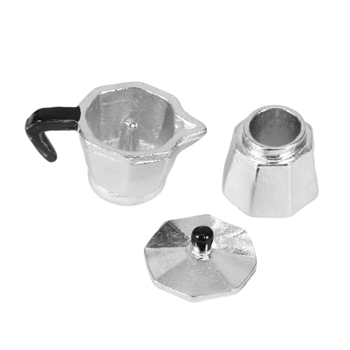 BESPORTBLE Miniatur -Espresso -kaffeekanne Model Für Dollhouse Kitchen Realistische Mini -kaffeekanne Für Puppenhauszubehör Mini Hausdekoration DIY Miniatur Küchenzubehör Accessoire von BESPORTBLE
