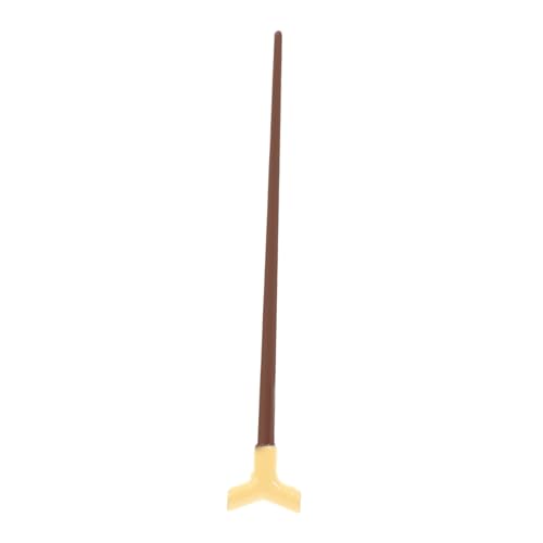 BESPORTBLE Miniatur Gehstock Metall Modell Vintage Mini Walking Stick Dekoration für Puppenhaus Leichtes Micro Landschafts Ornament Vielseitiges Mini Craft Accessoire für DIY und Tischdeko von BESPORTBLE