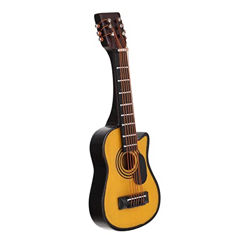 BESPORTBLE Miniatur Gitarre Modell für Puppenhaus Dekoration Charmantes Mini Zubehör für Kinderzimmer Romantische DIY Mini Haus Accessoire BESPORTBLE Miniatur Gitarre Modell für Puppenhaus Dekoration Charmantes Mini Zubehör für Kinderzimmer Romantische DIY Mini Haus Accessoire von BESPORTBLE