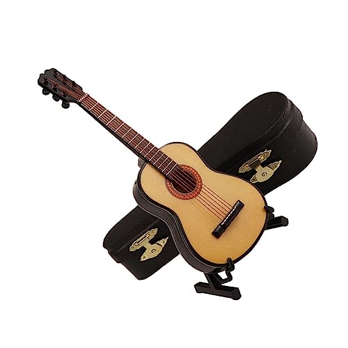 BESPORTBLE Miniatur Gitarrenmodell Holz Deko mit Ständer Realistische Mini Gitarre für Schreibtisch Büro und Zuhause als zur Graduierung oder Geburtstag BESPORTBLE Miniatur Gitarrenmodell Holz Deko mit Ständer Realistische Mini Gitarre für Schreibtisch Büro und Zuhause als zur Graduierung oder Geburtstag von BESPORTBLE
