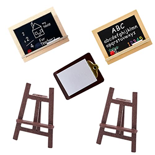 BESPORTBLE Miniatur Holz Staffelei Teiliges DIY Mini Haus Maltafel Zubehör Langlebiges Puppenhaus Lebensechte Miniatur Szene als Fotorequisite und Heimdekoration von BESPORTBLE