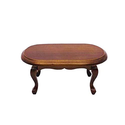 BESPORTBLE Miniatur Holz Tisch Oval Puppenhaus Möbel Dekoration Kreativer Mini Beistelltisch für Wohnzimmer Wohnkultur BESPORTBLE Miniatur Holz Tisch Oval Puppenhaus Möbel Dekoration Kreativer Mini Beistelltisch für Wohnzimmer Wohnkultur von BESPORTBLE