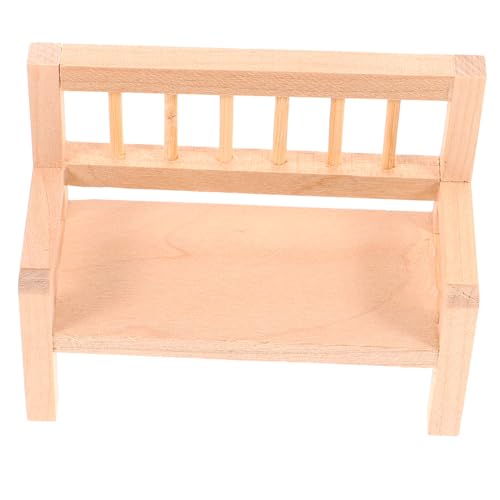 BESPORTBLE Miniatur Holzbank mit Rückenlehne Dekoratives Miniatur Puppenhaus Möbelmodell Handgefertigte Kleine Sitzbank für DIY Mikro Landschaft Vielseitiges Mini Haus Zubehör Detailreich BESPORTBLE Miniatur Holzbank mit Rückenlehne Dekoratives Miniatur Puppenhaus Möbelmodell Handgefertigte Kleine Sitzbank für DIY Mikro Landschaft Vielseitiges Mini Haus Zubehör Detailreich von BESPORTBLE