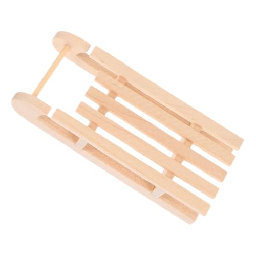 BESPORTBLE Miniatur Holzschlitten Weihnachtsdekoration für Puppenhaus DIY Sleigh Accessoire aus Naturholz für Festliche Szenen und Kreative Spielmöglichkeiten BESPORTBLE Miniatur Holzschlitten Weihnachtsdekoration für Puppenhaus DIY Sleigh Accessoire aus Naturholz für Festliche Szenen und Kreative Spielmöglichkeiten von BESPORTBLE