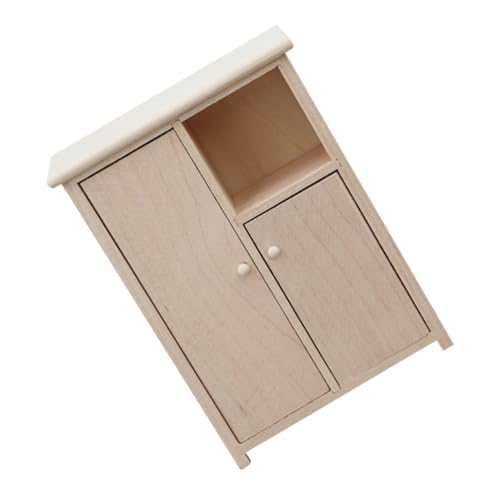 BESPORTBLE Miniatur Holzschrank Modell Naturbelassen Puppenhausmöbel Handgefertigt Vielseitig für Schlafzimmer Wohnzimmer Küche DIY Miniaturmöbel Dekoration BESPORTBLE Miniatur Holzschrank Modell Naturbelassen Puppenhausmöbel Handgefertigt Vielseitig für Schlafzimmer Wohnzimmer Küche DIY Miniaturmöbel Dekoration von BESPORTBLE