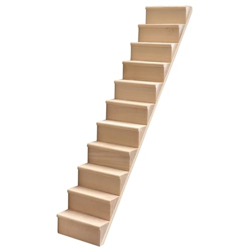 BESPORTBLE Miniatur Holztreppe ohne Geländer DIY Puppenhaus Zubehör Sicheres Geruchloses Material Glatte Oberfläche Perfektes Modell für Miniaturhäuser und Garten Dekoration Bastelset für BESPORTBLE Miniatur Holztreppe ohne Geländer DIY Puppenhaus Zubehör Sicheres Geruchloses Material Glatte Oberfläche Perfektes Modell für Miniaturhäuser und Garten Dekoration Bastelset für von BESPORTBLE