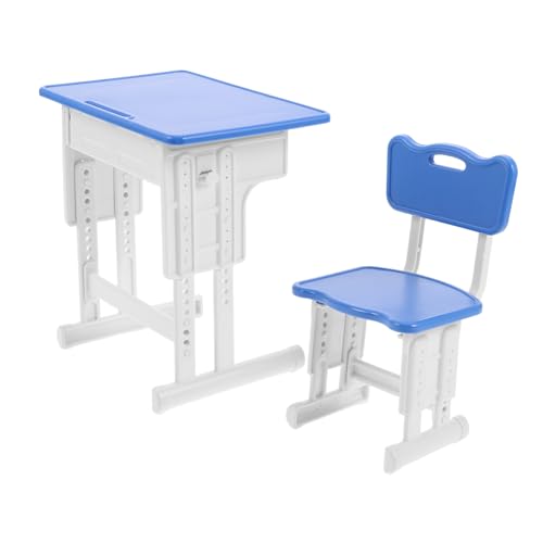 BESPORTBLE Miniatur Klassenzimmer Möbelset Robuste Kunststoff Schreibtisch und Stuhl Tragbar und Detailreich für Puppenhaus Spiel Kindgerechtes Bildungs Fantasiespiel BESPORTBLE Miniatur Klassenzimmer Möbelset Robuste Kunststoff Schreibtisch und Stuhl Tragbar und Detailreich für Puppenhaus Spiel Kindgerechtes Bildungs Fantasiespiel von BESPORTBLE