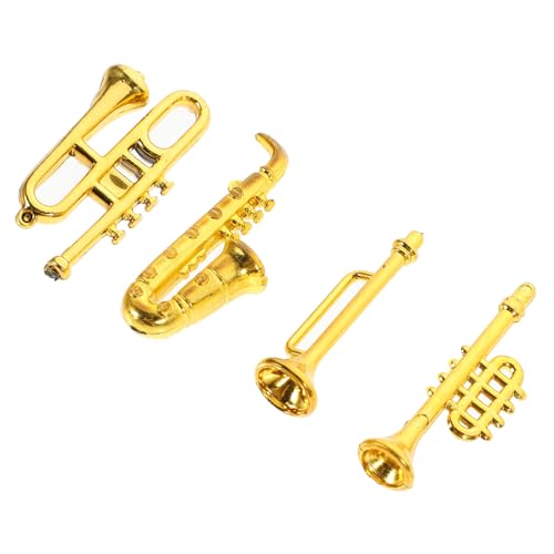 BESPORTBLE Miniatur Klassische Musikinstrumente Vintage Design Kunststoff Modelle Dekorative Mini Haus Accessoires Puppenhaus Requisite für Retro von BESPORTBLE