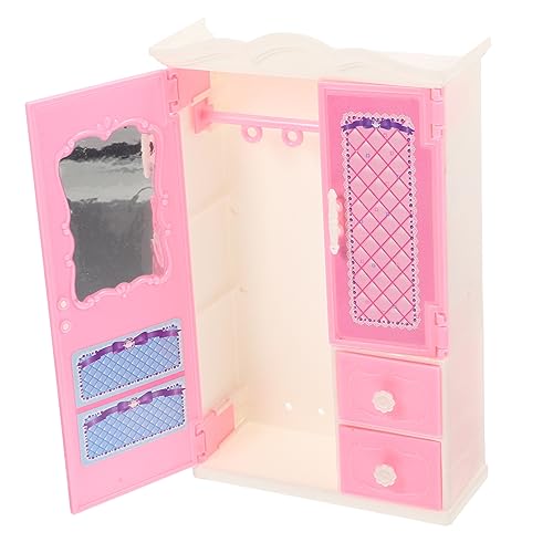 BESPORTBLE Miniatur Kleiderschrank für Puppenhaus Leichter Stabiler Kunststoff für Puppenzubehör und Miniatur Dekoration Doppeltür Design für Kreative Szenen BESPORTBLE Miniatur Kleiderschrank für Puppenhaus Leichter Stabiler Kunststoff für Puppenzubehör und Miniatur Dekoration Doppeltür Design für Kreative Szenen von BESPORTBLE
