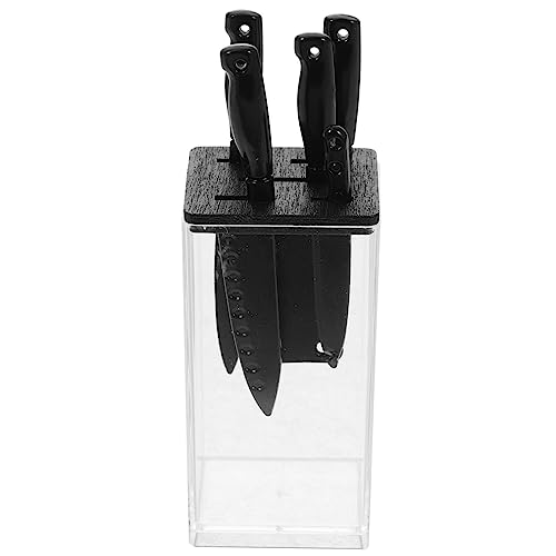 BESPORTBLE Miniatur Küchenmesser Transparent mit Schwarzem Messerhalter Realistische Miniatur Küchenutensilien für Puppenhaus Dekoration Mini Küchenzubehör Farbige Mini Cutter BESPORTBLE Miniatur Küchenmesser Transparent mit Schwarzem Messerhalter Realistische Miniatur Küchenutensilien für Puppenhaus Dekoration Mini Küchenzubehör Farbige Mini Cutter von BESPORTBLE
