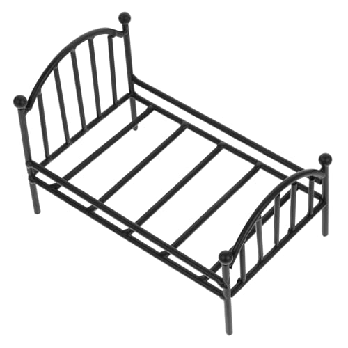 BESPORTBLE Miniatur Metallbett Blumenständer Metall Puppenhaus Bettgestell Schwarzer Miniatur Bettrahmen für Tiny House Schlafzimmer Zubehör Kinderzimmer Dekoration BESPORTBLE Miniatur Metallbett Blumenständer Metall Puppenhaus Bettgestell Schwarzer Miniatur Bettrahmen für Tiny House Schlafzimmer Zubehör Kinderzimmer Dekoration von BESPORTBLE