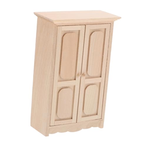 BESPORTBLE Miniatur Möbel für Puppenhaus Holzregal Aufbewahrungsschrank für Sammlerstücke und Dekoration Realistische Proportionen für Miniatur Szenen und Charmante Displays von BESPORTBLE