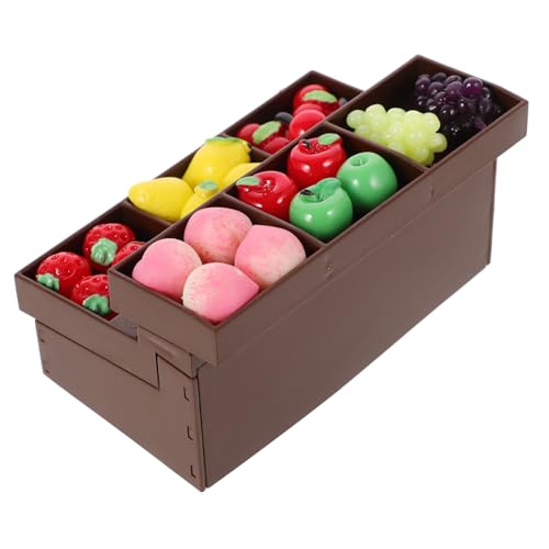 BESPORTBLE Miniatur Obst Regal mit Früchten Kunststoff Miniatur Modell für Puppenhaus Dekoration Mini Markt für Puppenhaus Zubehör BESPORTBLE Miniatur Obst Regal mit Früchten Kunststoff Miniatur Modell für Puppenhaus Dekoration Mini Markt für Puppenhaus Zubehör von BESPORTBLE