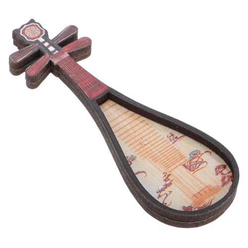 BESPORTBLE Miniatur Pipa Modell Traditionelles Chinesisches Musikinstrument für Puppenhaus Dekoration Ethnische Musik Sammlerstück für Miniaturfotografie und Puppenhausmöbel von BESPORTBLE