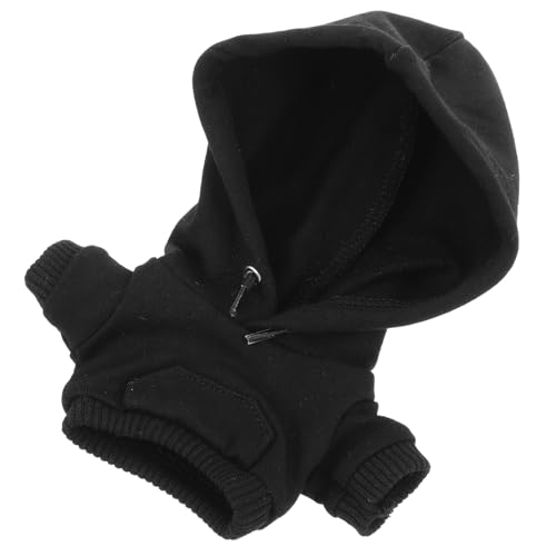 BESPORTBLE Miniatur Puppen Hoodie aus Baumwolle für Große Puppen Stylischer Bequemer Kapuzenpullover Schwarz mit Tasche Puppenzubehör für Winteroutfits und Anlässe BESPORTBLE Miniatur Puppen Hoodie aus Baumwolle für Große Puppen Stylischer Bequemer Kapuzenpullover Schwarz mit Tasche Puppenzubehör für Winteroutfits und Anlässe von BESPORTBLE
