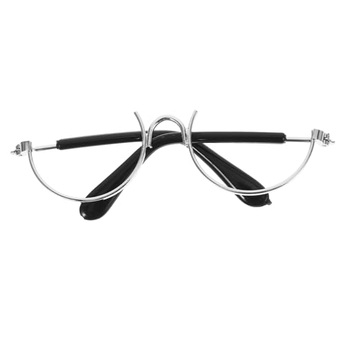 BESPORTBLE Miniatur Puppenbrille Metallrahmen Halbtransparent Silber Robuste Mini Eyeglasses für Puppen und DIY Kostüm Zubehör Langlebige Spielzeugbrille für Puppenhaus Dekoration BESPORTBLE Miniatur Puppenbrille Metallrahmen Halbtransparent Silber Robuste Mini Eyeglasses für Puppen und DIY Kostüm Zubehör Langlebige Spielzeugbrille für Puppenhaus Dekoration von BESPORTBLE