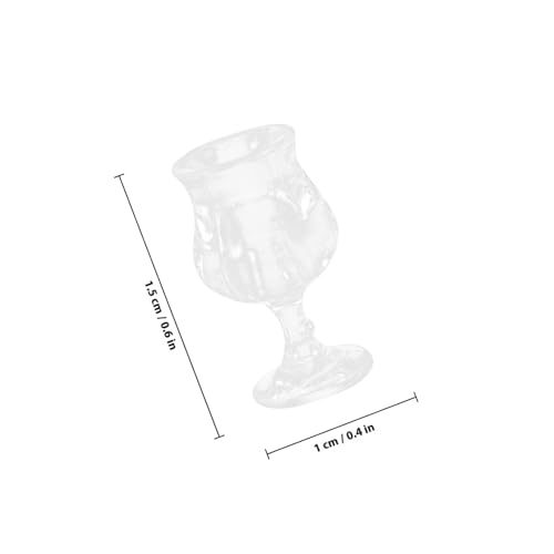 BESPORTBLE Miniatur Puppenhaus Dessertbecher Set Miniatur Eisbecher und Geschirr Kunststoff Mini Haus Küchendekor Handliches für Basteln und Sammler Wiederverwendbar von BESPORTBLE