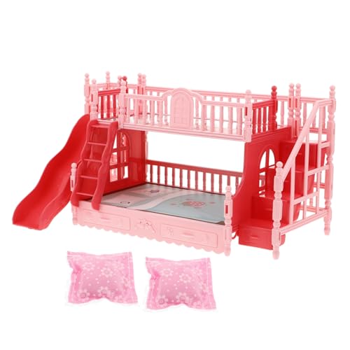 BESPORTBLE Miniatur Puppenhaus Doppelstockbett Set Langlebiges Möbel Vielseitig für Kreative Spielwelten Stilvolles Schlafzimmer Accessoire Kissen Geeignet für Puppen BESPORTBLE Miniatur Puppenhaus Doppelstockbett Set Langlebiges Möbel Vielseitig für Kreative Spielwelten Stilvolles Schlafzimmer Accessoire Kissen Geeignet für Puppen von BESPORTBLE